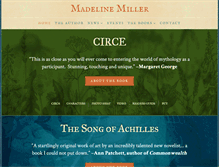 Tablet Screenshot of madelinemiller.com